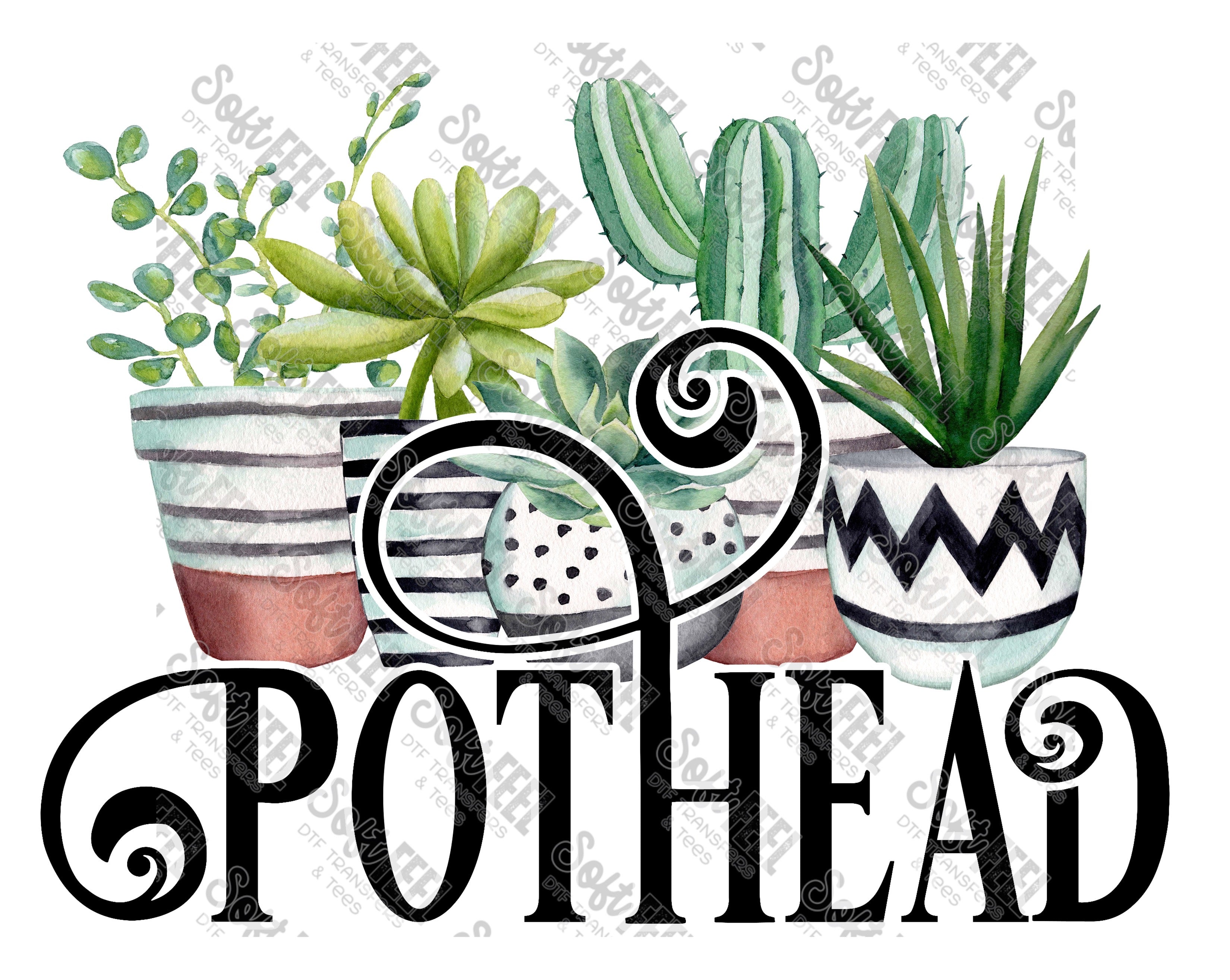 Pot Head - Women&#39;s / Weed Marijuana - Direct To Film Transfer / DTF - Heat Press Clothing Transfer