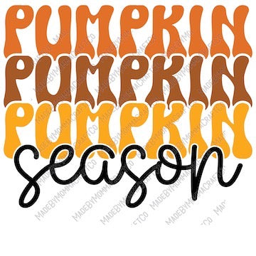 Pumpkin Season - Fall - Cheat Clear Waterslide™ or White Cast Sticker