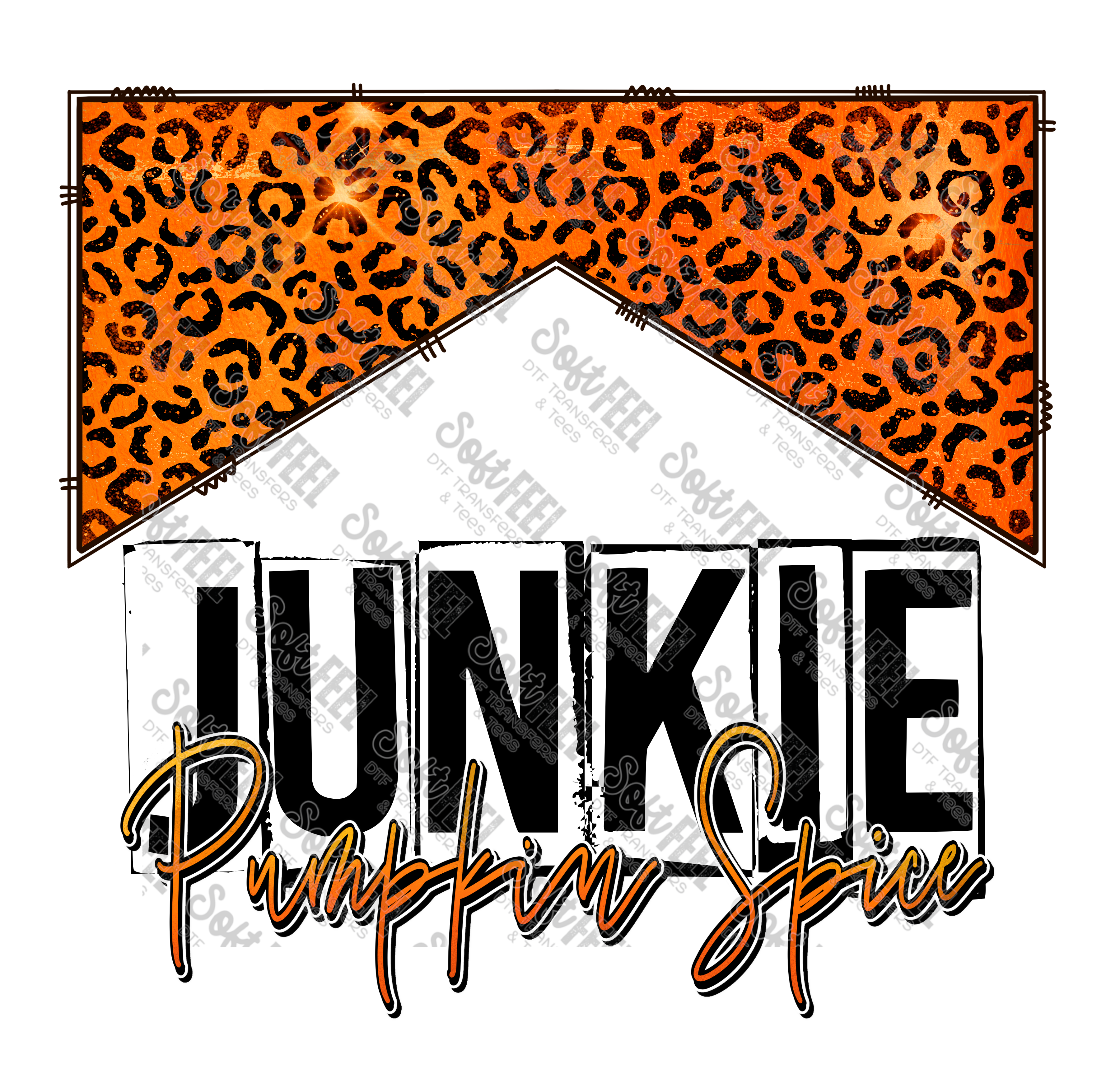 Pumpkin Spice Junkie - Fall - Direct To Film Transfer / DTF - Heat Press Clothing Transfer