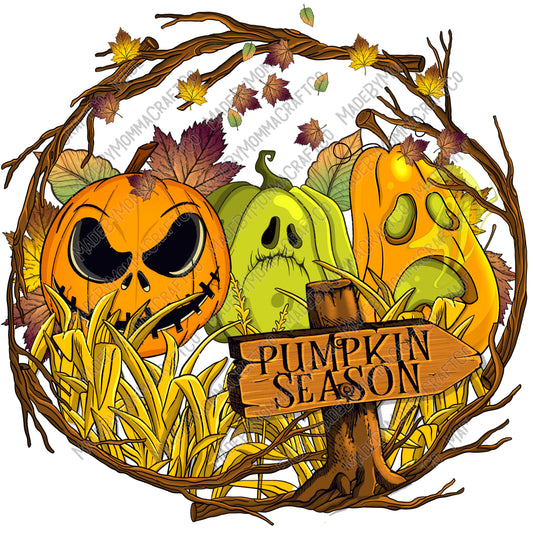 Pumpkin Season - Halloween - Cheat Clear Waterslide™ or White Cast Sticker