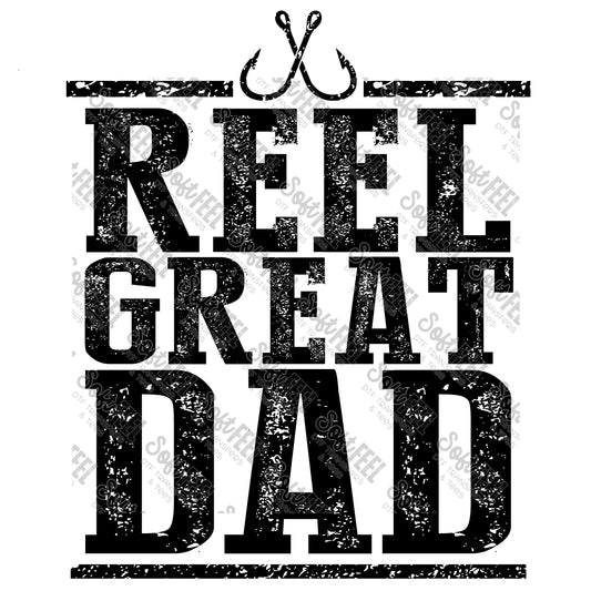 Reel Great Dad - Men's / Fishing - Direct To Film Transfer / DTF - Heat Press Clothing Transfer