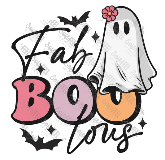 Fab BOO Lous Ghost - Retro / Halloween - Direct To Film Transfer / DTF - Heat Press Clothing Transfer