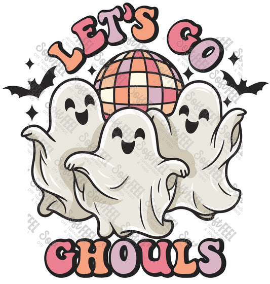 Let's Go Ghouls Ghost - Youth / Retro / Halloween - Direct To Film Transfer / DTF - Heat Press Clothing Transfer