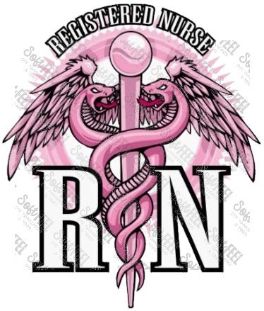 RN Wings - Women&#39;s / Occupations - Direct To Film Transfer / DTF - Heat Press Clothing Transfer