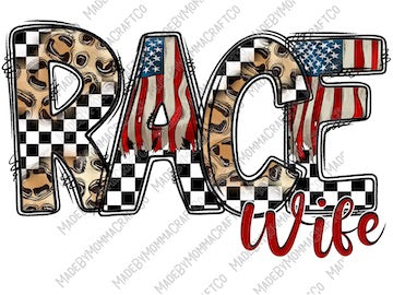 Race Wife - Cheat Clear Waterslide™ or UV DTF Sticker