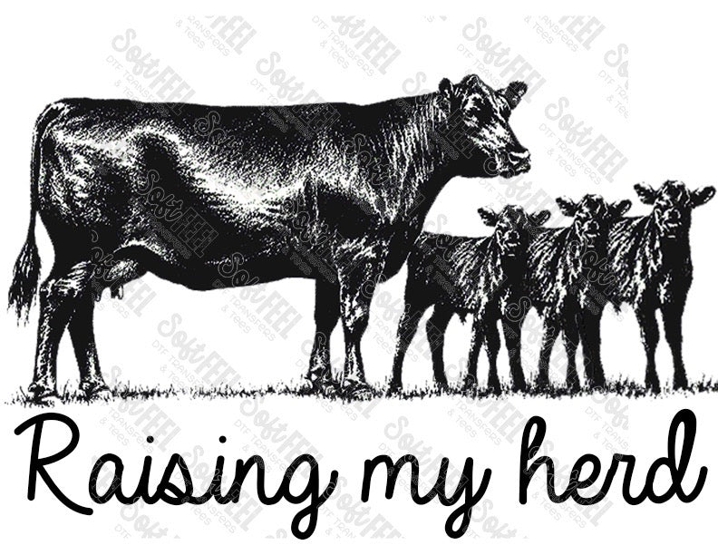 Raising My Heard - Women&#39;s / Country Western - Direct To Film Transfer / DTF - Heat Press Clothing Transfer