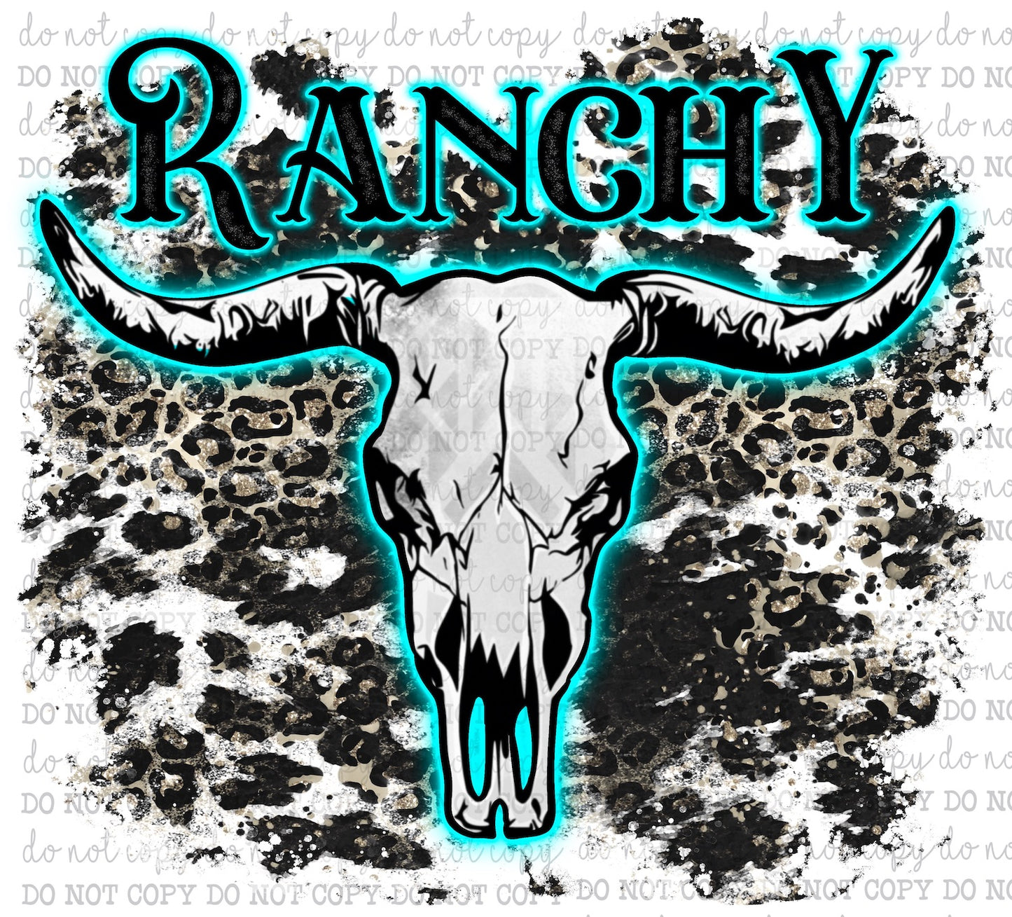 Ranchy Turquoise - Country Western - Cheat Clear Waterslide™ or White Cast Sticker