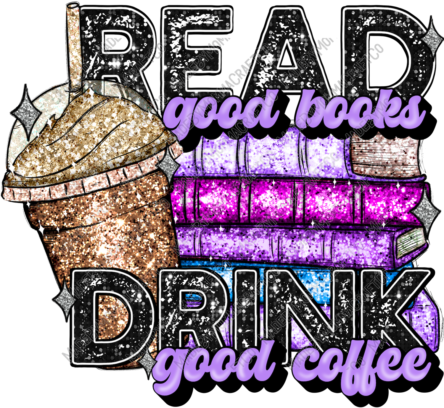 Read Good Books Sequins - Cheat Clear Waterslide™ or UV DTF Sticker