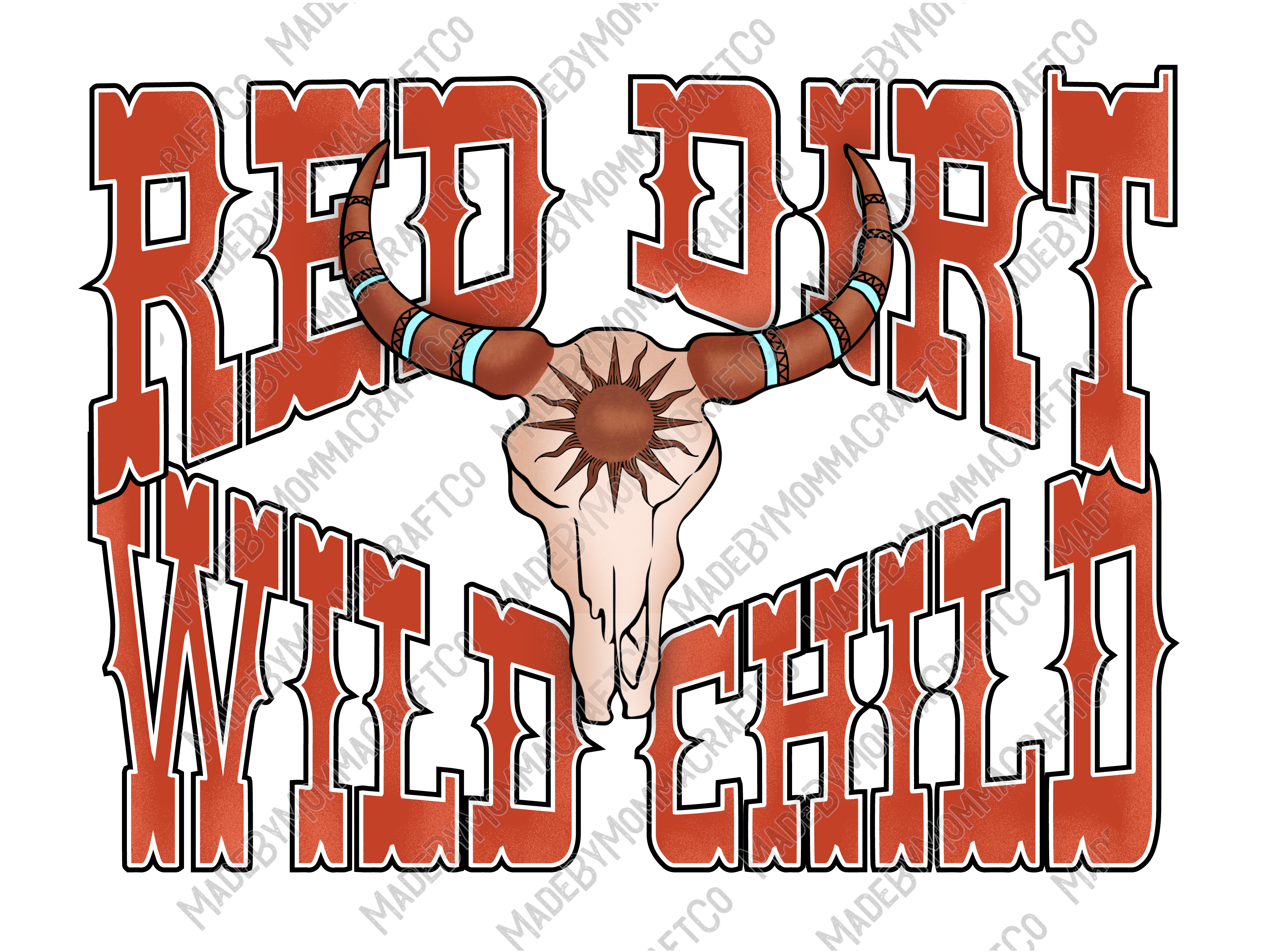 Red Dirt Wild Child - Country Western - Cheat Clear Waterslide™ or White Cast Sticker