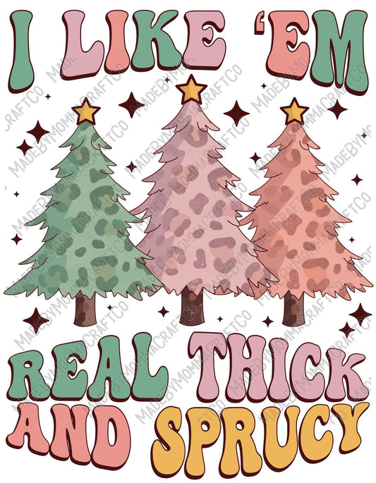 Retro Thick Sprucy - Christmas - Cheat Clear Waterslide™ or White Cast Sticker