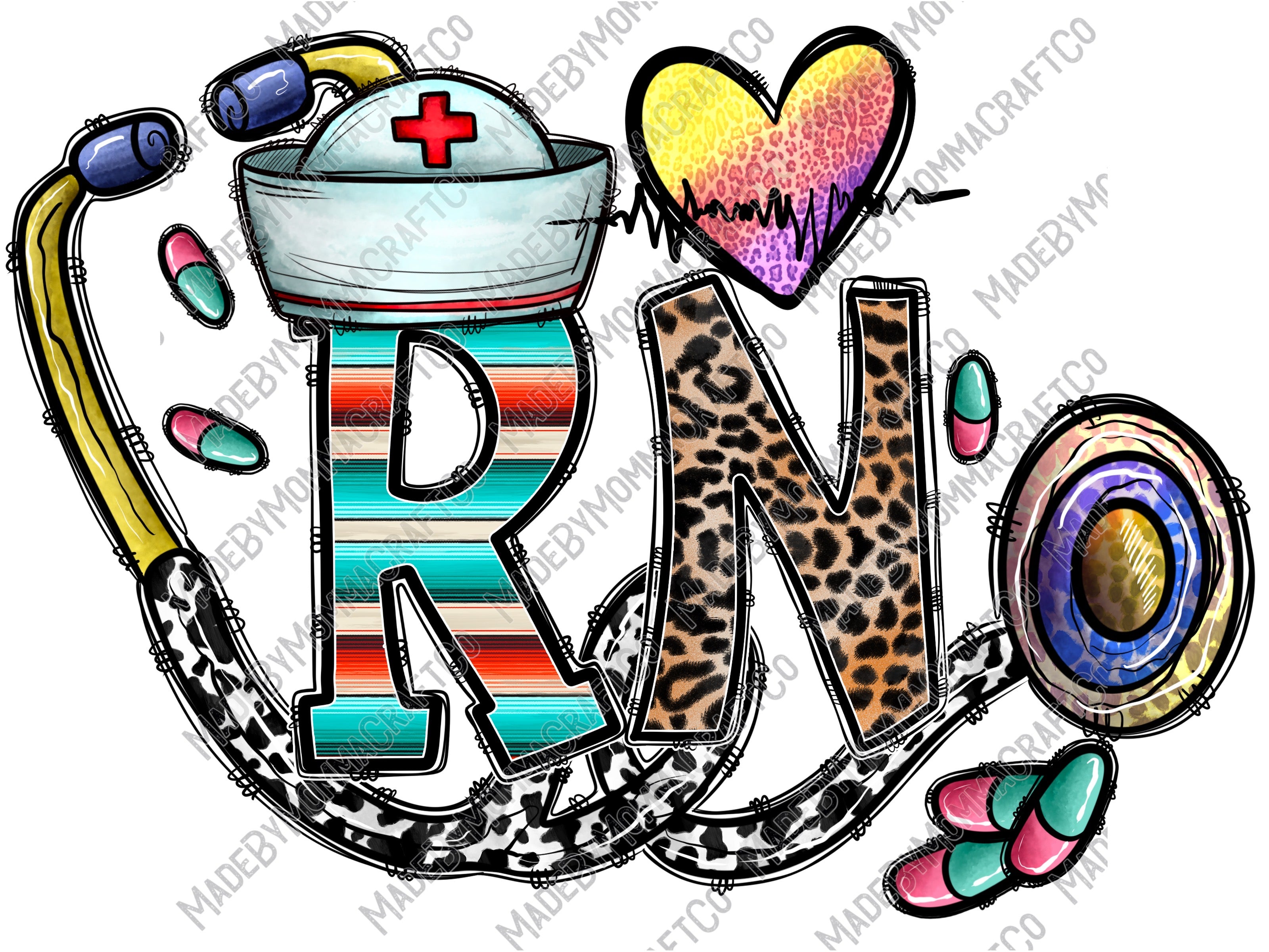 RN - Occupations - Cheat Clear Waterslide™ or UV DTF Sticker