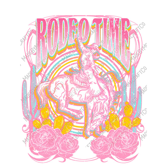 Rodeo Time Pastel Pink - Country Western - Cheat Clear Waterslide™ or White Cast Sticker
