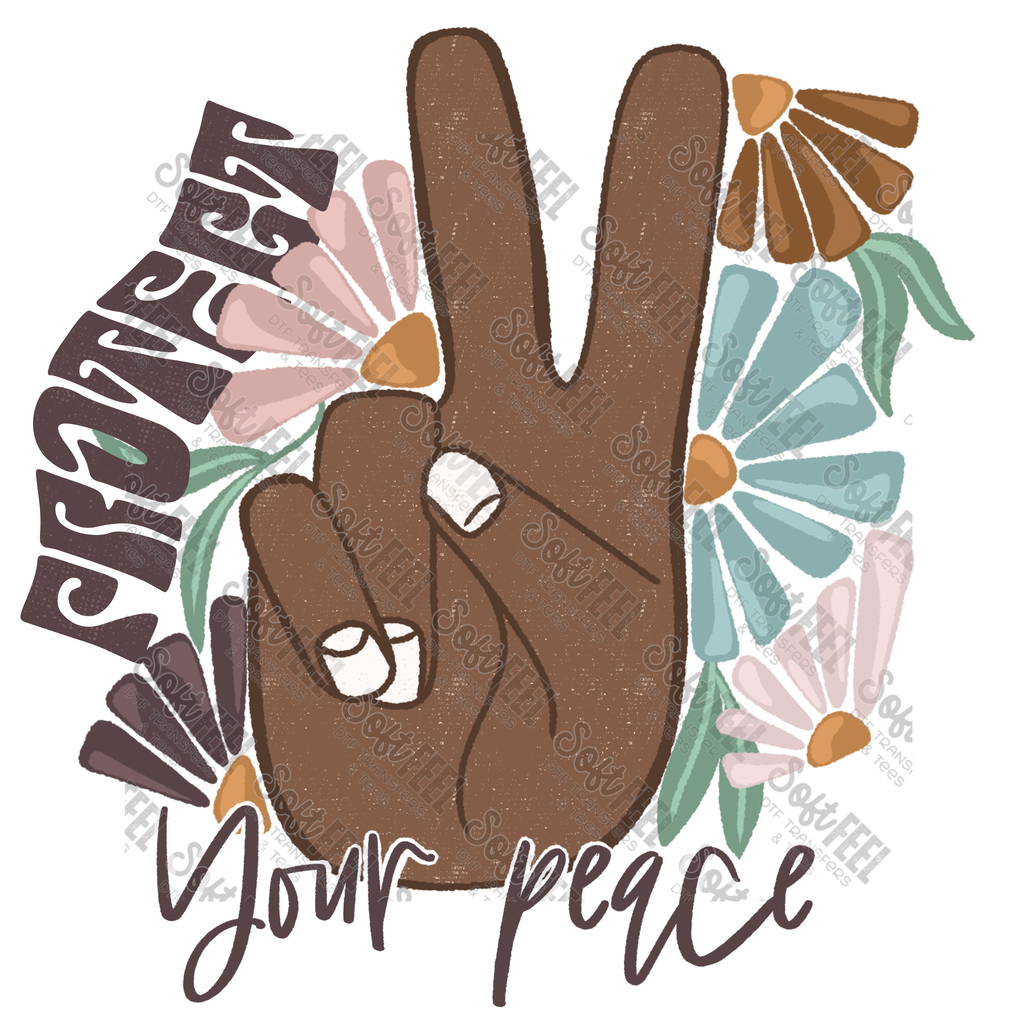 Protect Your Peace - Youth / Motivational - Direct To Film Transfer / DTF - Heat Press Clothing Transfer