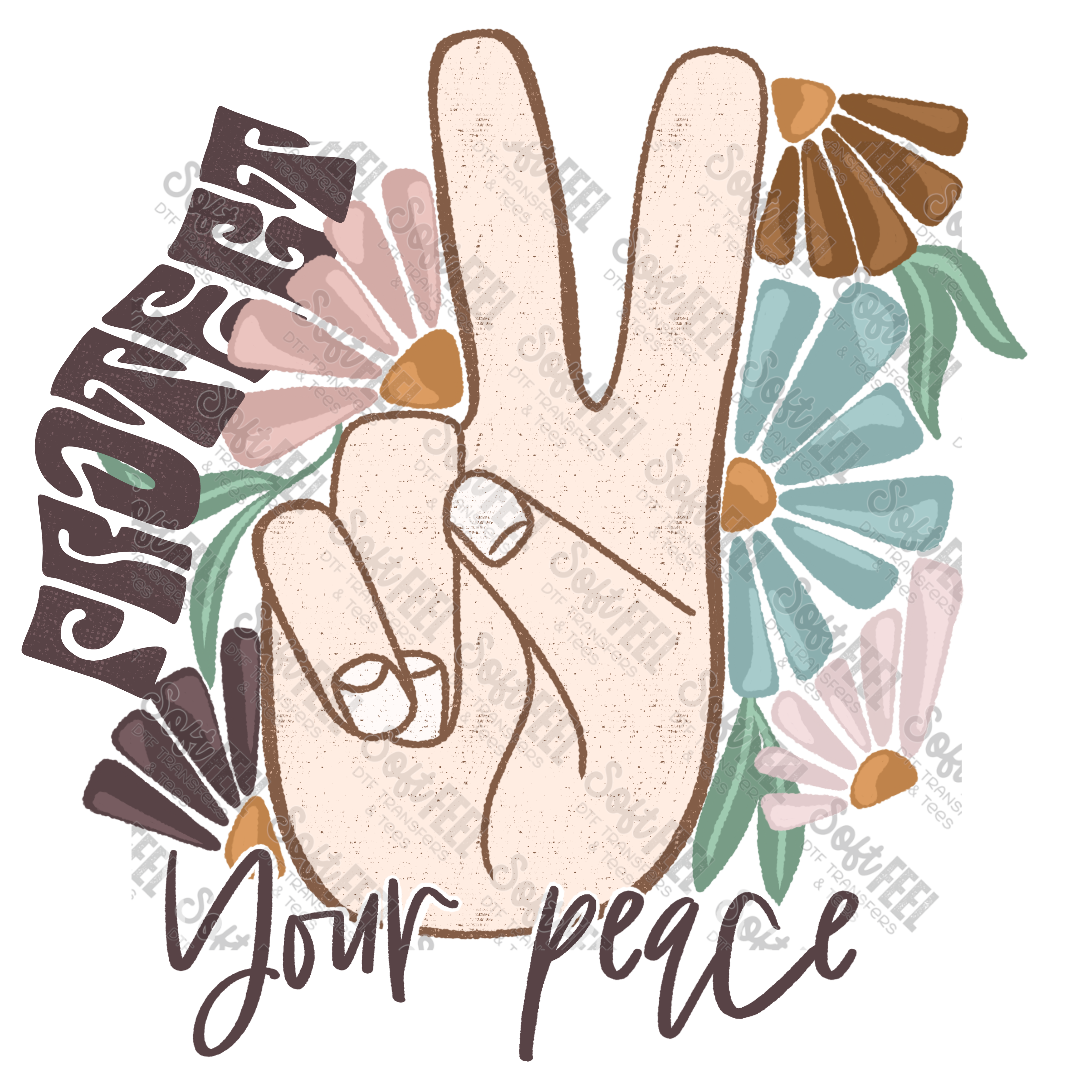 Protect Your Peace - Youth / Motivational - Direct To Film Transfer / DTF - Heat Press Clothing Transfer