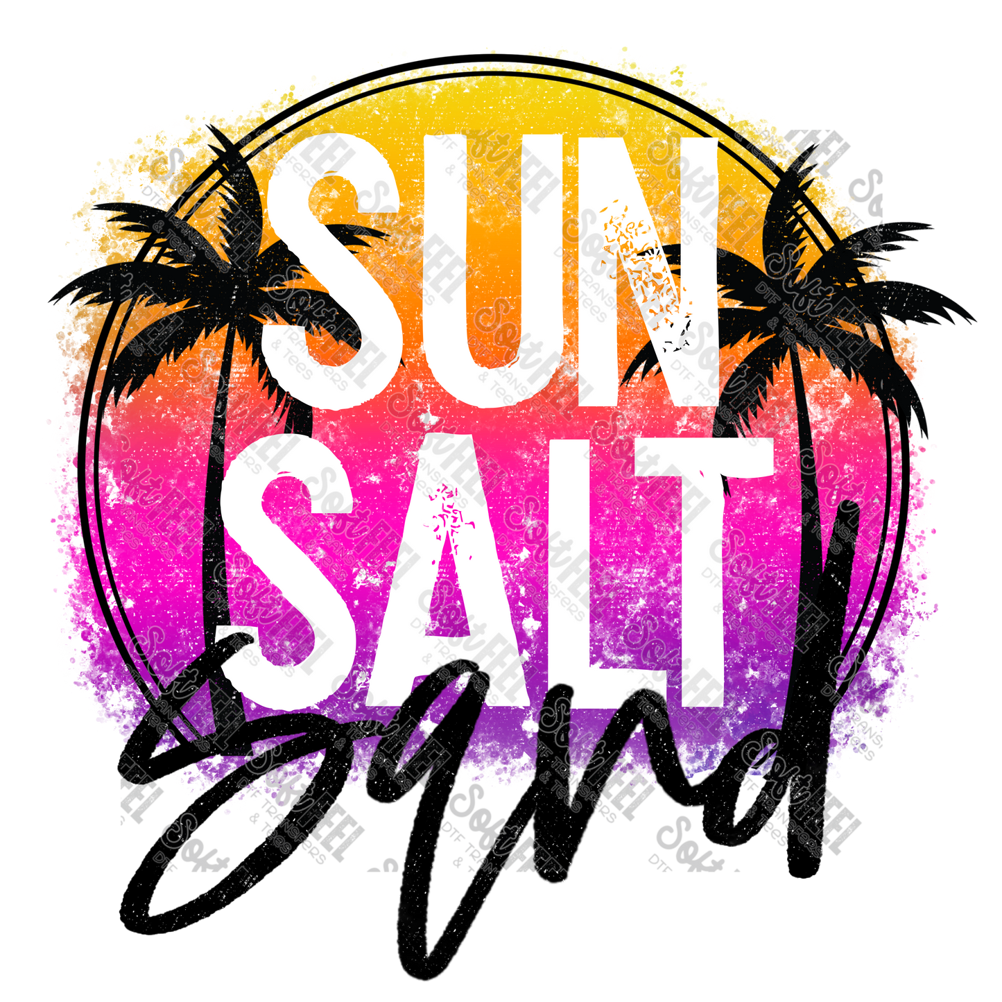 Sun Salt Sand - Summer - Direct To Film Transfer / DTF - Heat Press Clothing Transfer