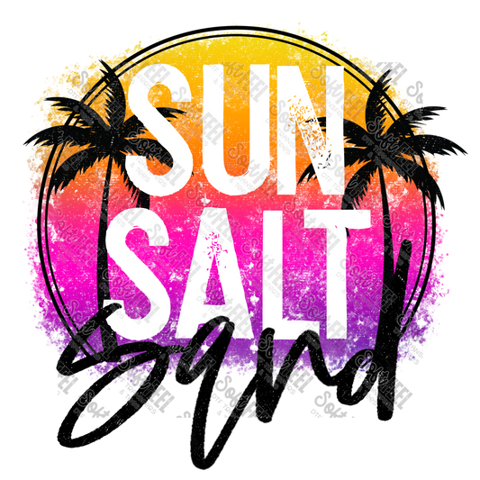 Sun Salt Sand - Summer - Direct To Film Transfer / DTF - Heat Press Clothing Transfer