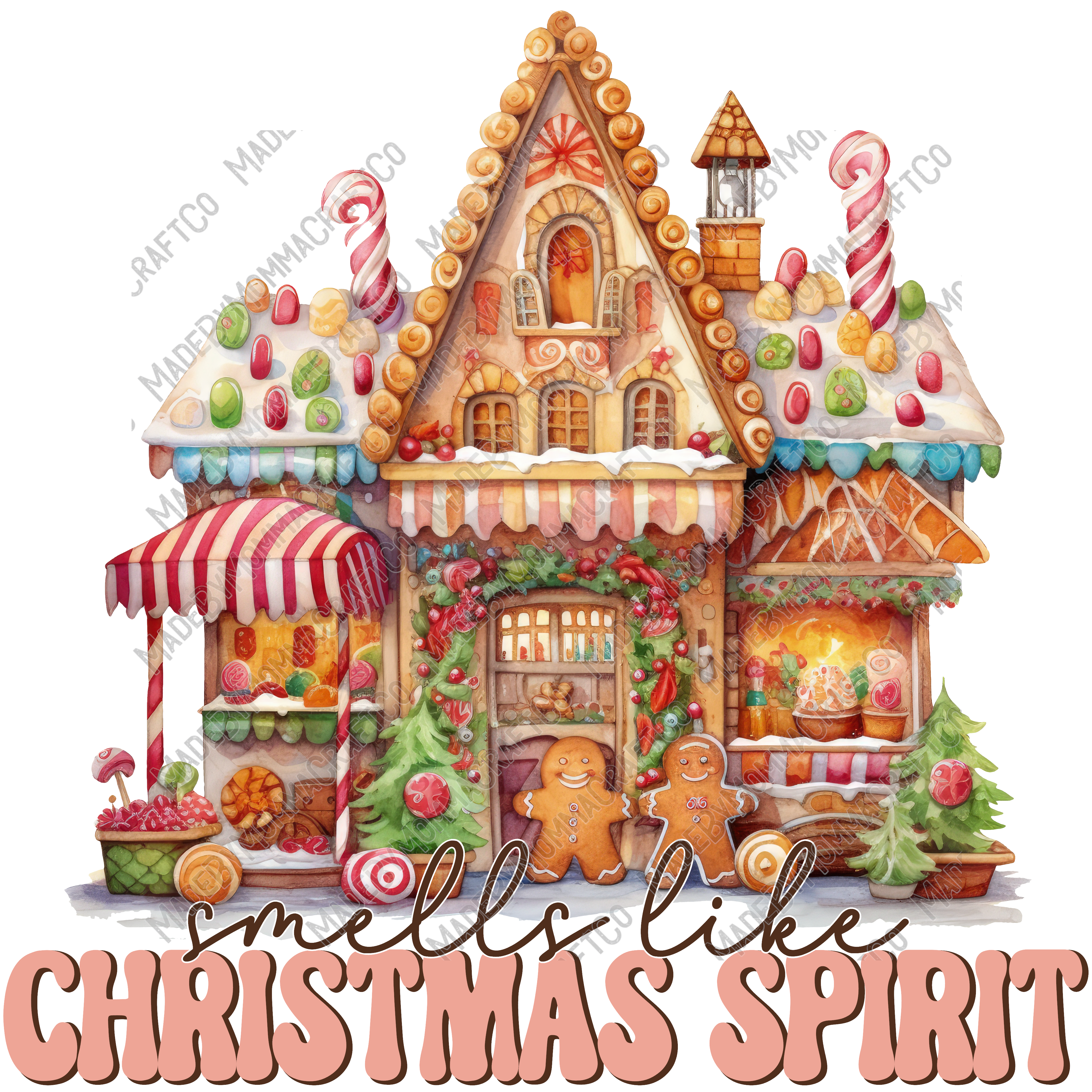 Smells Like Christmas Spirit - Cheat Clear Waterslide™ or White Cast Sticker