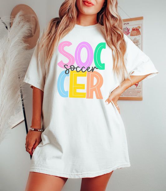 Soccer - Youth / Sports - Direct To Film Transfer / DTF - Heat Press Clothing Transfer