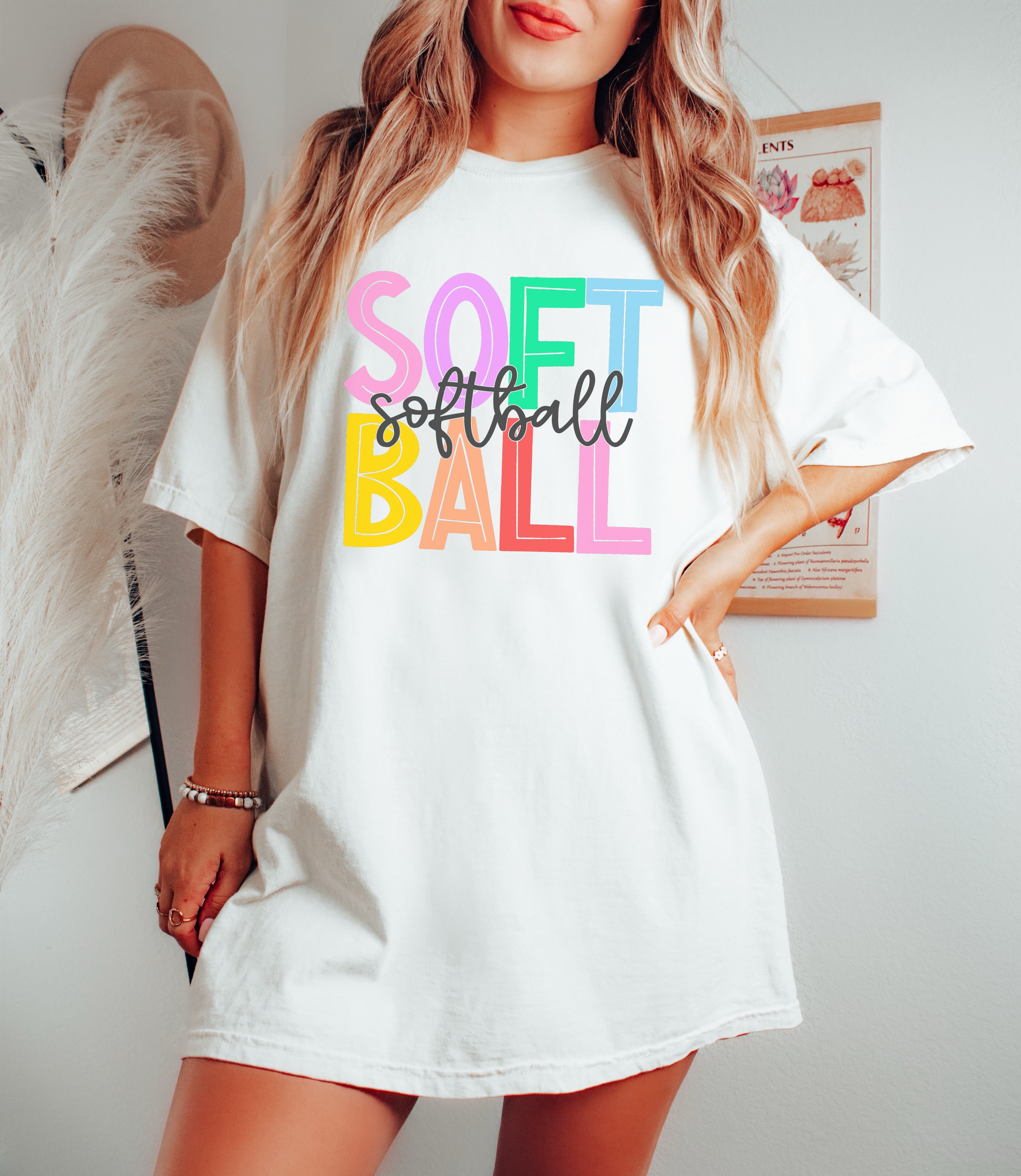 Softball - Youth / Sports - Direct To Film Transfer / DTF - Heat Press Clothing Transfer