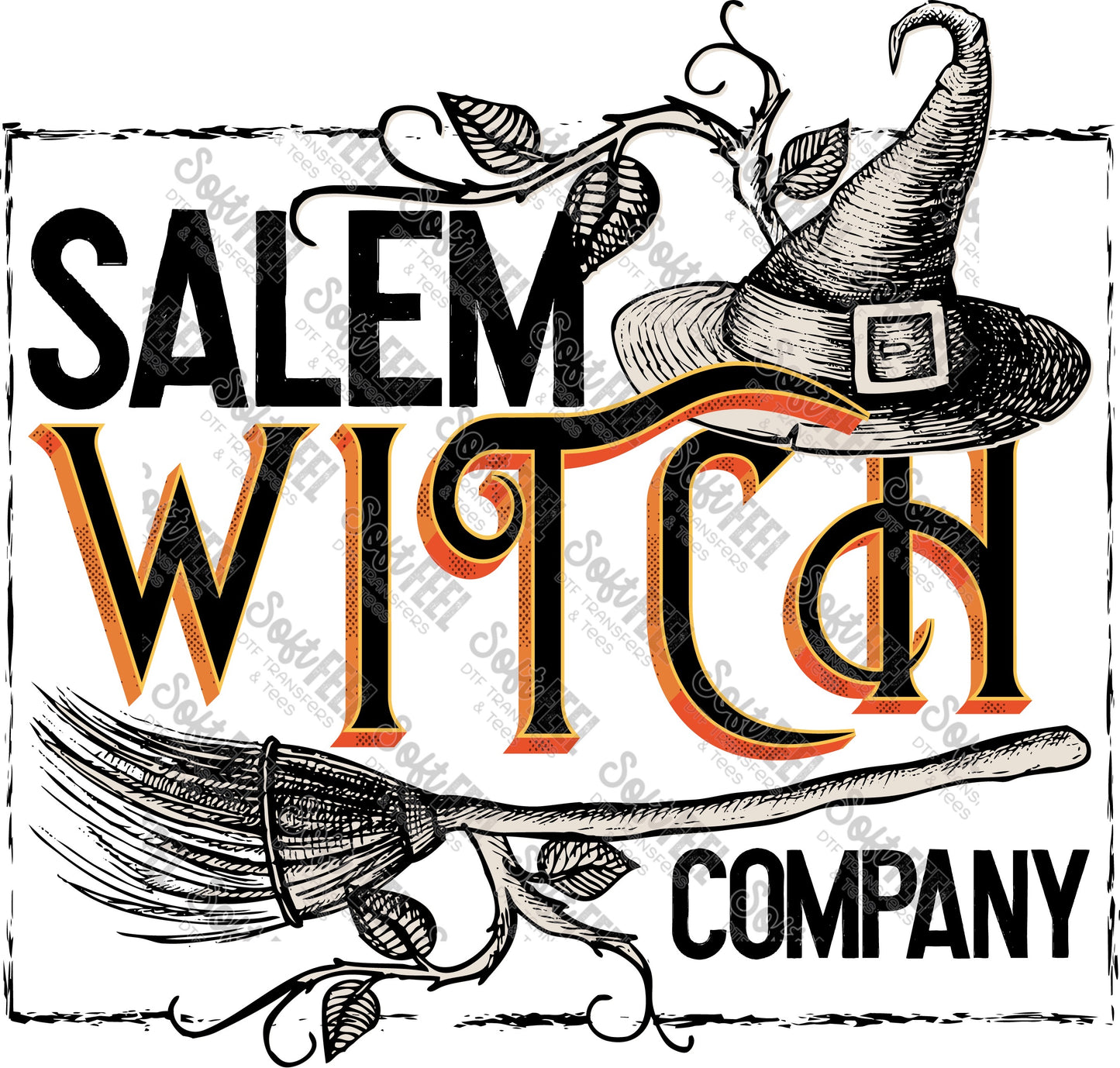 Salem Witch Company - Halloween Horror - Direct To Film Transfer / DTF - Heat Press Clothing Transfer