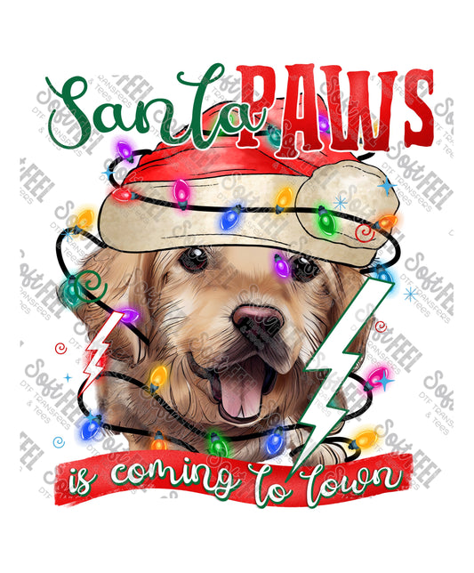 Santa Paws 32 - Christmas / Animals - Direct To Film Transfer / DTF - Heat Press Clothing Transfer