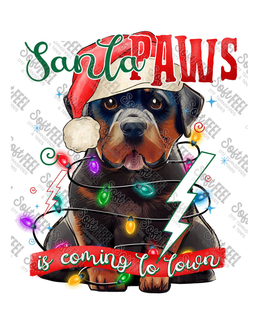 Santa Paws 33 - Christmas / Animals - Direct To Film Transfer / DTF - Heat Press Clothing Transfer