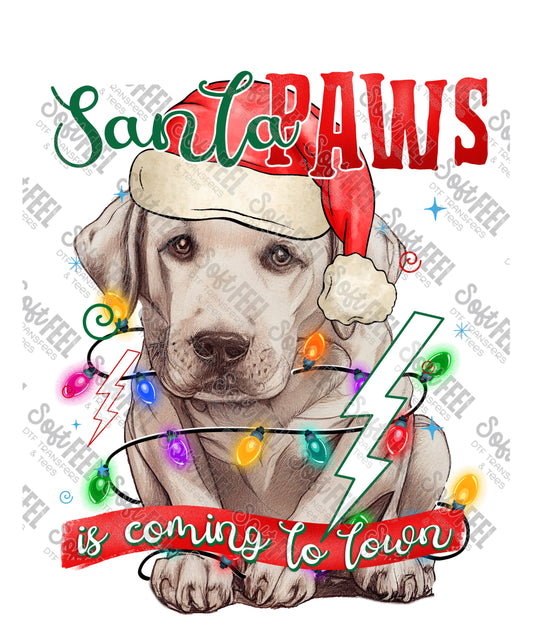 Santa Paws 5 - Christmas / Animals - Direct To Film Transfer / DTF - Heat Press Clothing Transfer