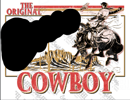 Original Cowboy Bronco - Men's / Western - Direct To Film Transfer / DTF - Heat Press Clothing Transfer