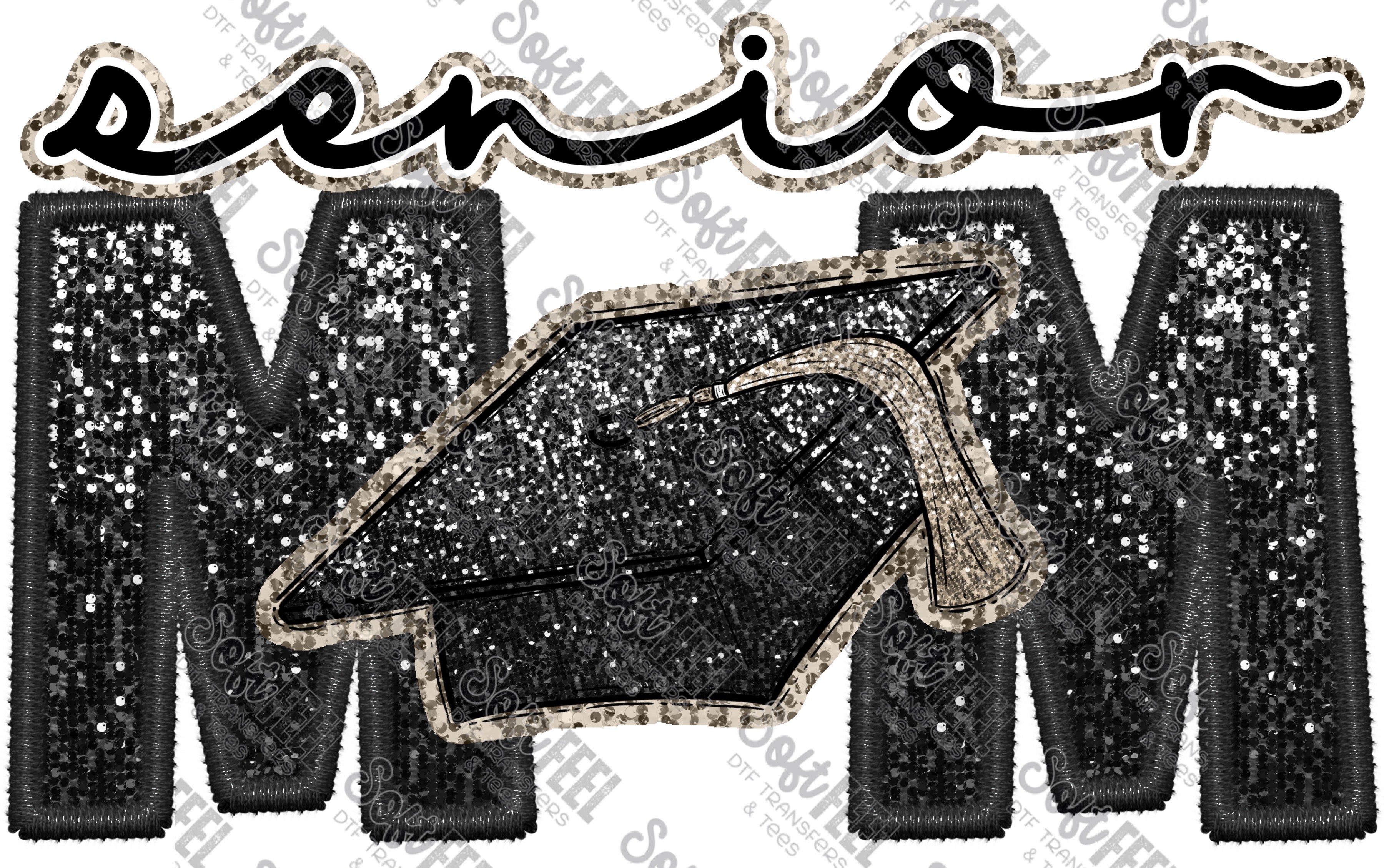 Senior Mom - Women&#39;s / School and Teacher - Direct To Film Transfer / DTF - Heat Press Clothing Transfer