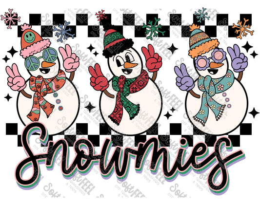 Snowbird - Christmas / Retro / Women's / Youth - Direct To Film Transfer / DTF - Heat Press Clothing Transfer