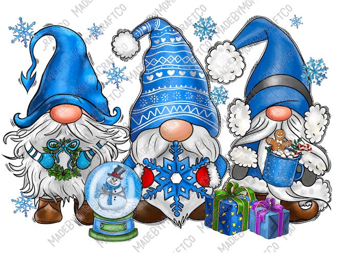 Christmas Gnomes - Cheat Clear Waterslide™ or White Cast Sticker