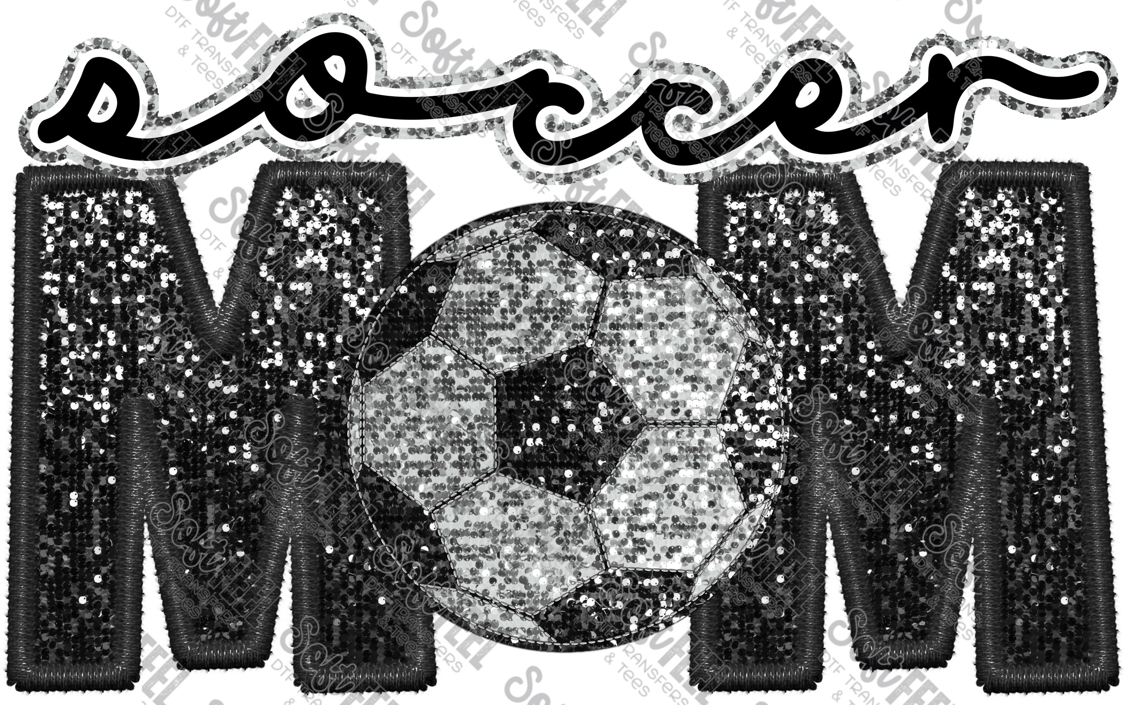 Soccer Mom - Women&#39;s / Sports - Direct To Film Transfer / DTF - Heat Press Clothing Transfer