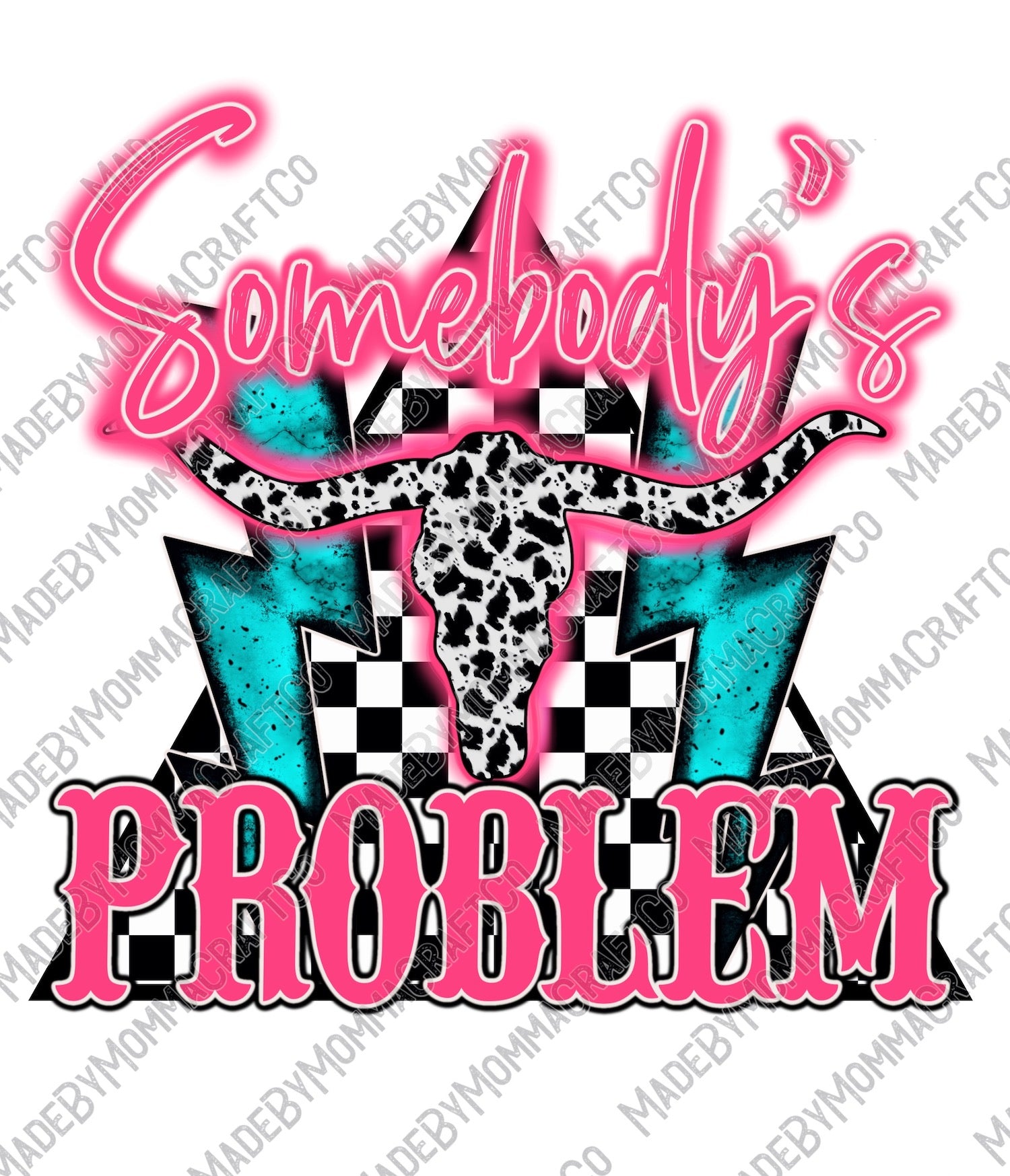 Somebody&#39;s Problem - Music / Country Western - Cheat Clear Waterslide™ or White Cast Sticker