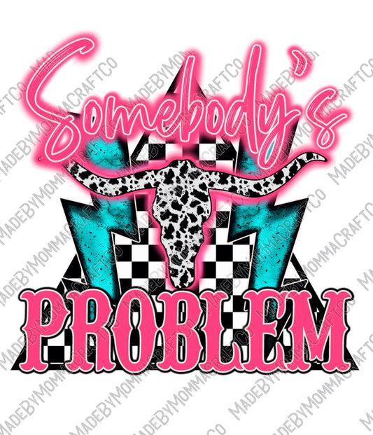 Somebody's Problem - Music / Country Western - Cheat Clear Waterslide™ or White Cast Sticker