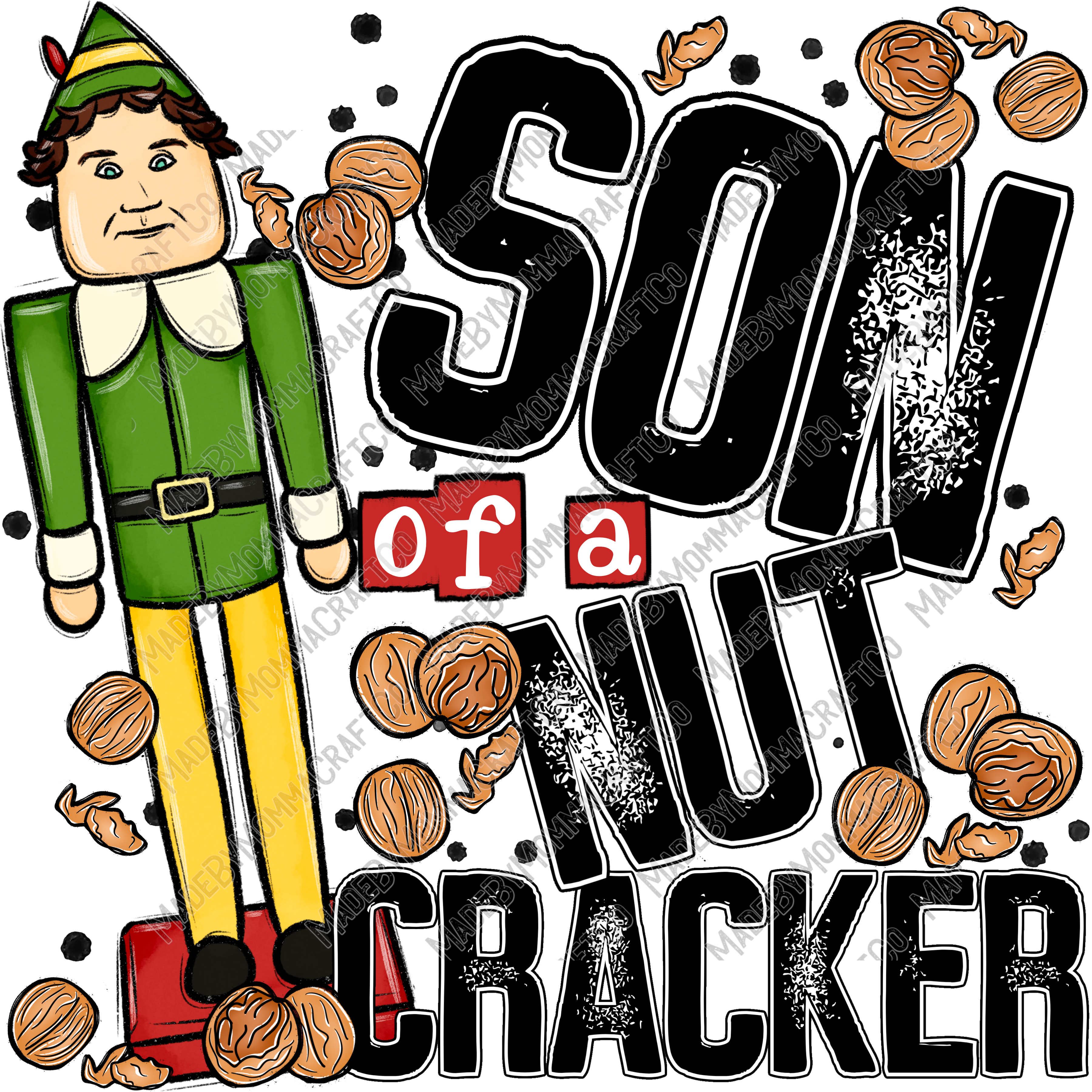 Son Of A Nutcracker - Cheat Clear Waterslide™ or White Cast Sticker