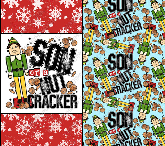 Son Of A Nutcracker - Sublimation or Waterslide Wrap - 20oz and 30oz