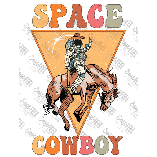 Space Cowboy  - Retro / Western - Direct To Film Transfer / DTF - Heat Press Clothing Transfer