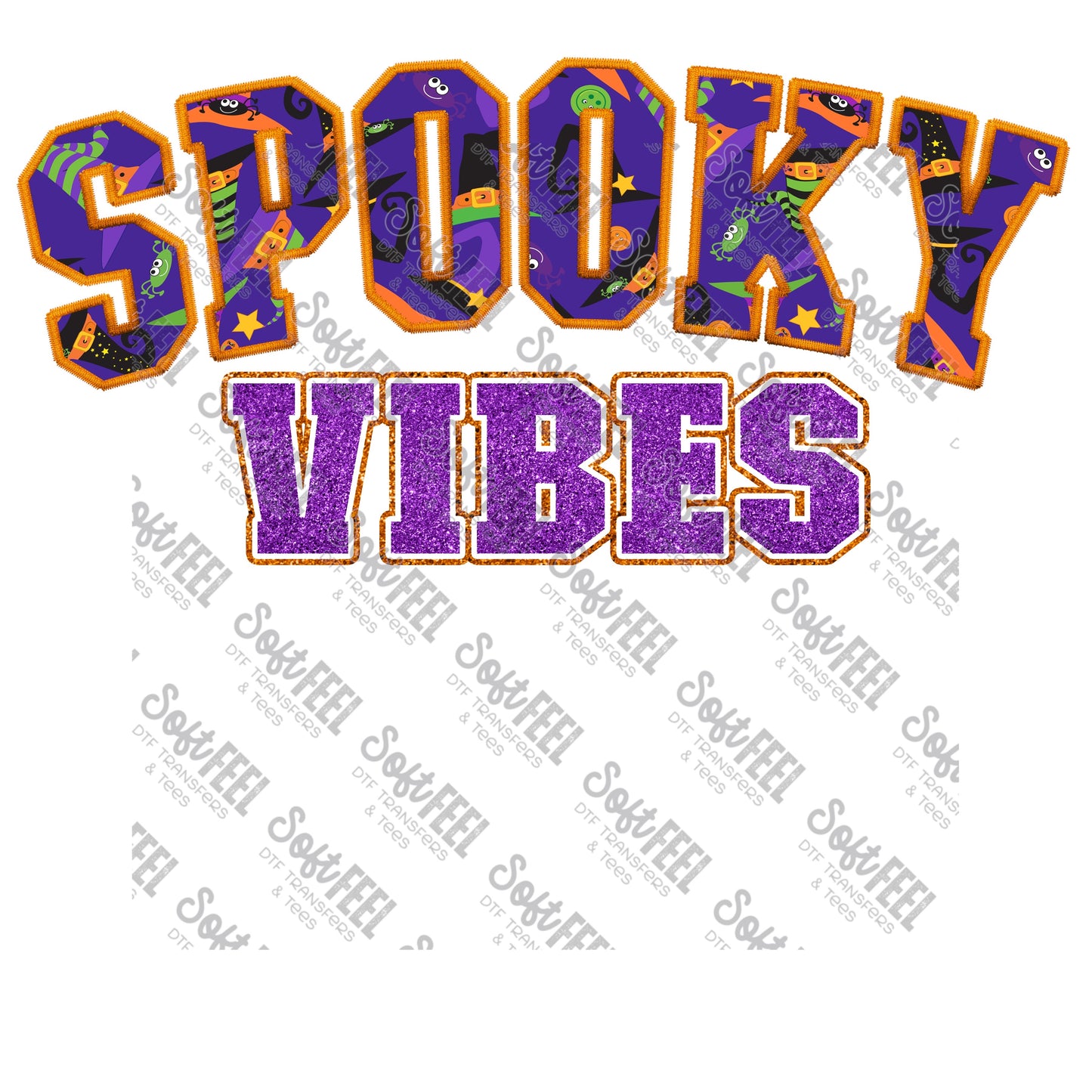 Spooky Vibes - Halloween - Direct To Film Transfer / DTF - Heat Press Clothing Transfer