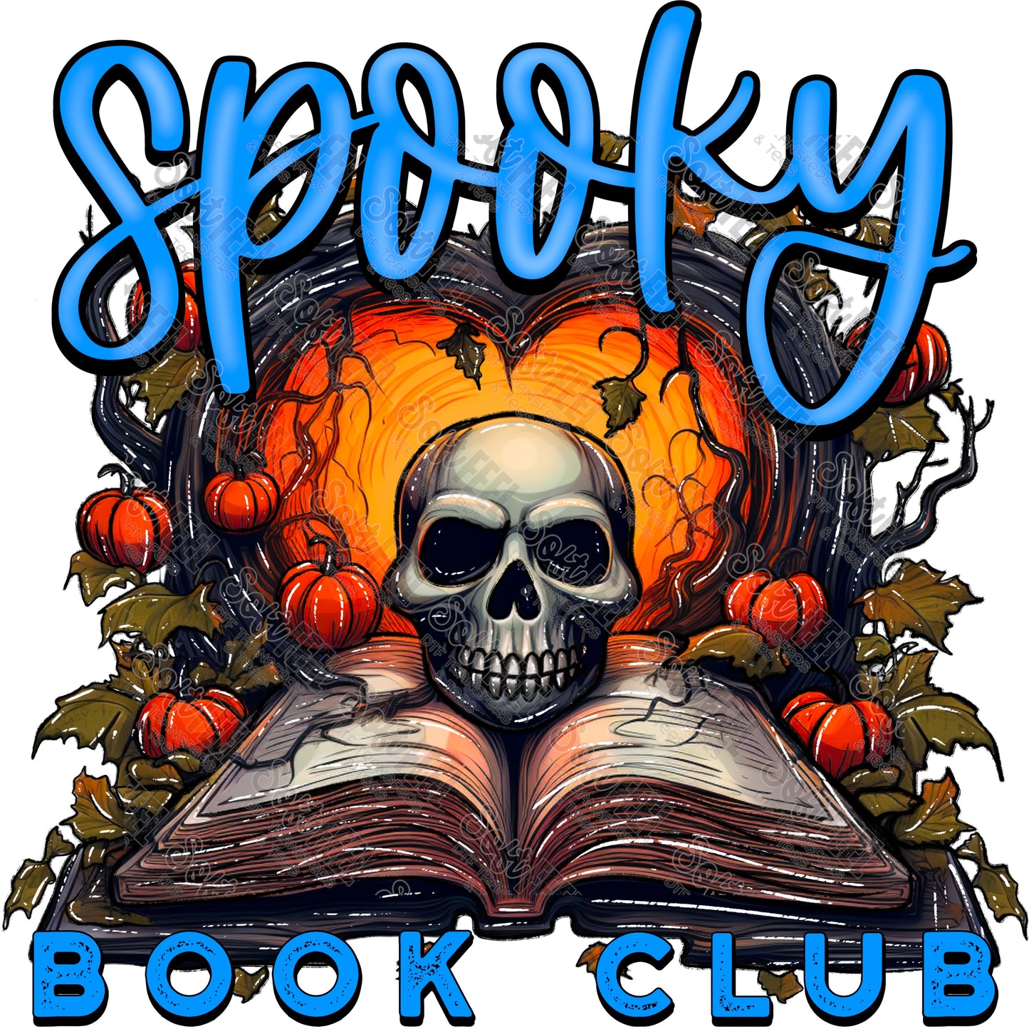 Spooky Book Club - Halloween / Horror - Direct To Film Transfer / DTF - Heat Press Clothing Transfer