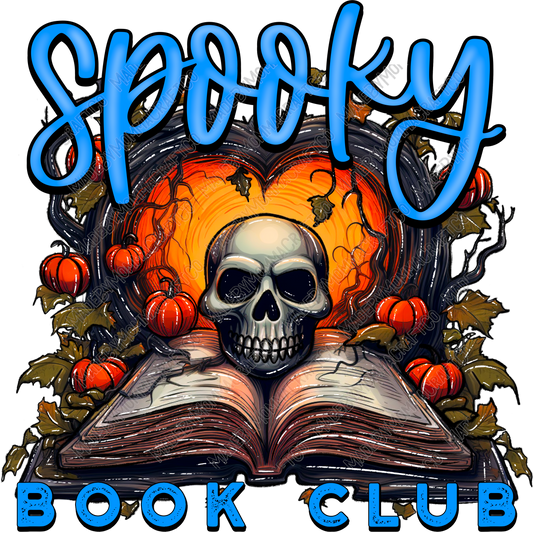 Spooky Book Club - Halloween - Cheat Clear Waterslide™ or White Cast Sticker