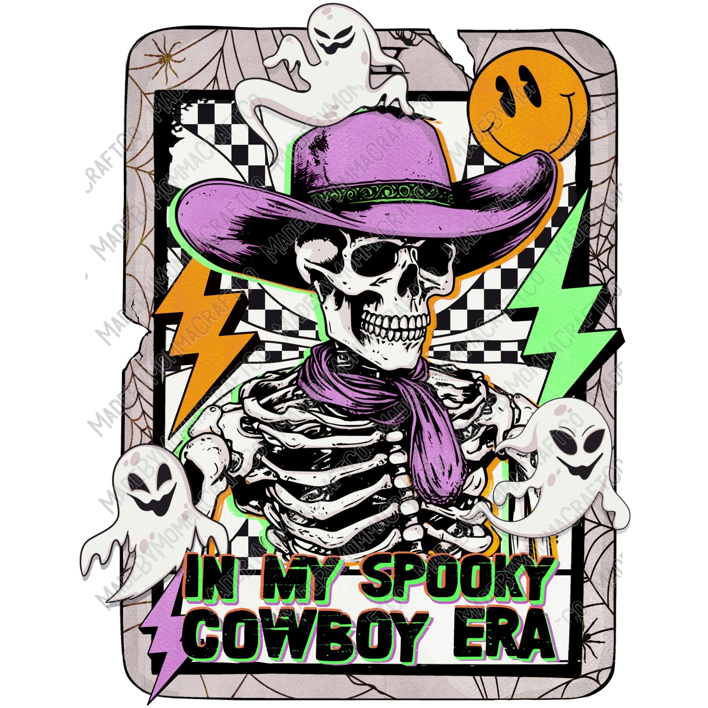 In My Spooky Cowboy Era Halloween -Cheat Clear Waterslide™ or White Cast Sticker