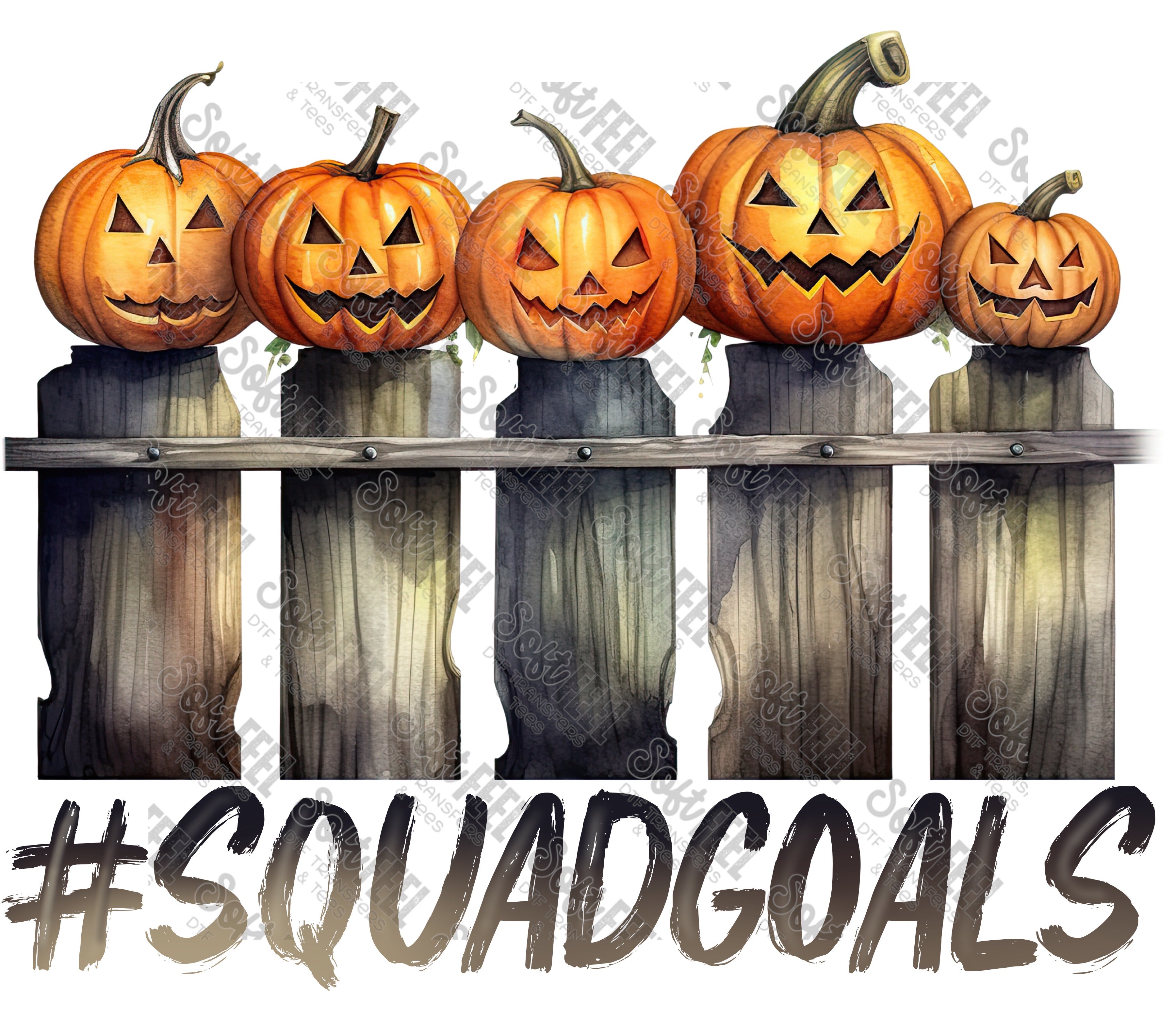 Squad Goals Halloween - Halloween / Horror - Direct To Film Transfer / DTF - Heat Press Clothing Transfer