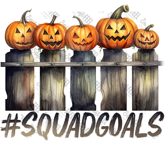 Squad Goals Halloween - Halloween / Horror - Direct To Film Transfer / DTF - Heat Press Clothing Transfer