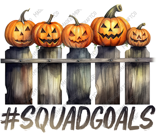 Squad Goals Pumpkins - Halloween - Cheat Clear Waterslide™ or White Cast Sticker