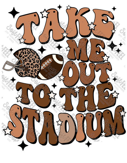 Take me out to the stadium Football - Retro / Sports / Youth - Direct To Film Transfer / DTF - Heat Press Clothing Transfer