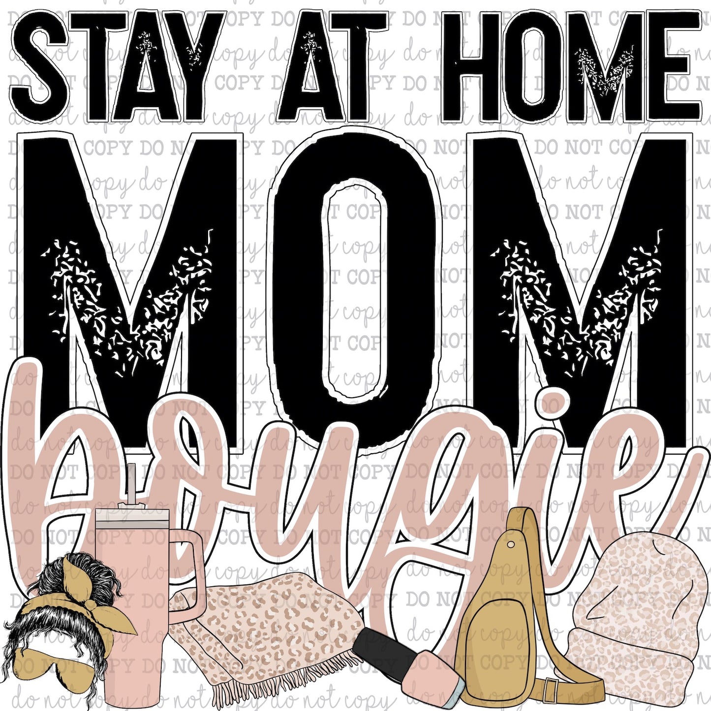 Stay At Home Mom Bougie - Women - Cheat Clear Waterslide™ or White Cast Sticker