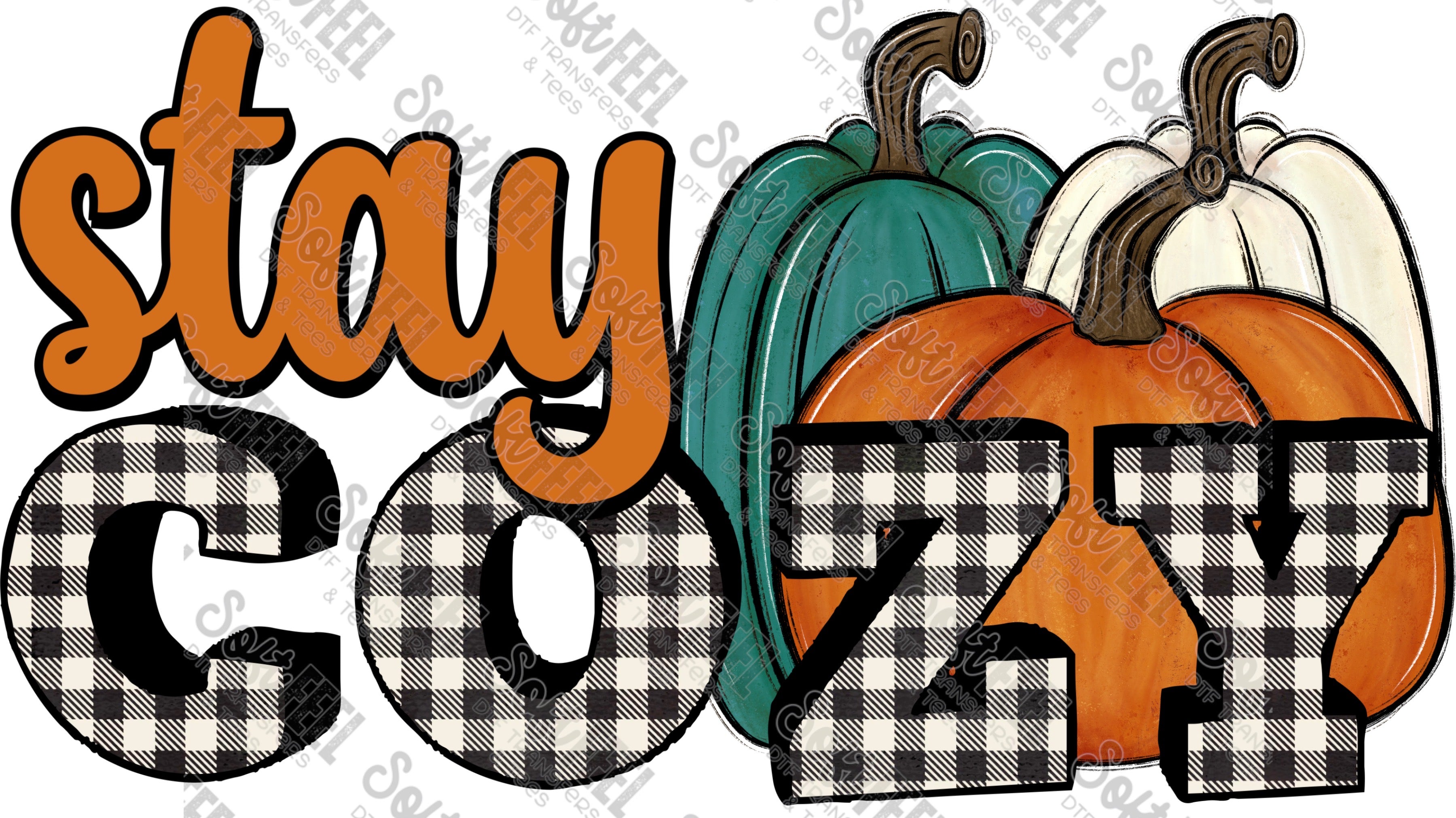 Stay Cozy - Women&#39;s / Halloween / Horror / Fall - Direct To Film Transfer / DTF - Heat Press Clothing Transfer