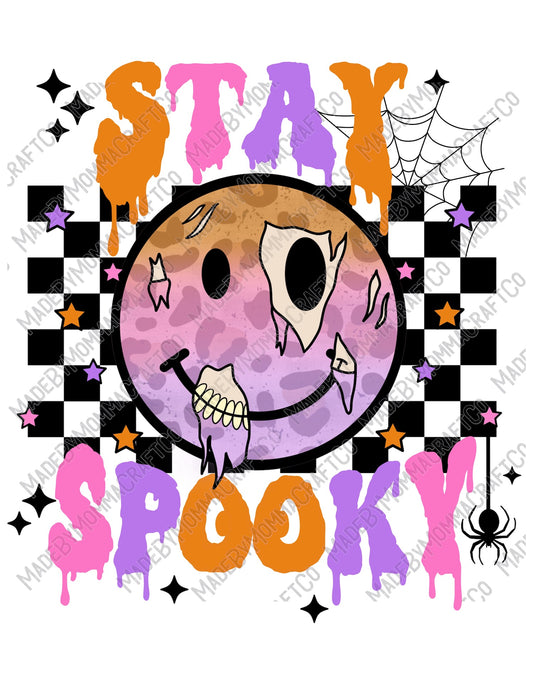 Stay Spooky Retro - Halloween - Cheat Clear Waterslide™ or White Cast Sticker