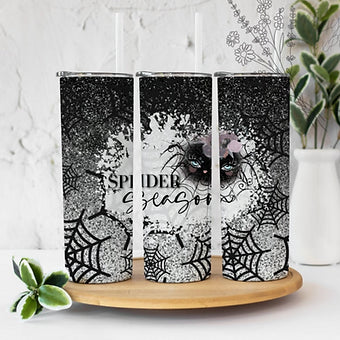 Spider Season - Halloween - Sublimation or Waterslide Wrap - 20oz and 30oz