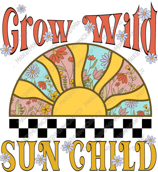 Grow Wild Sun Child - Cheat Clear Waterslide™ or White Cast Sticker